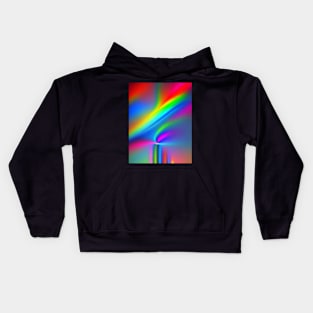 Multicolor digital art: an explosion of creativity. Kids Hoodie